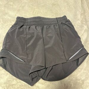 Black Lululemon Hotty Hot shorts